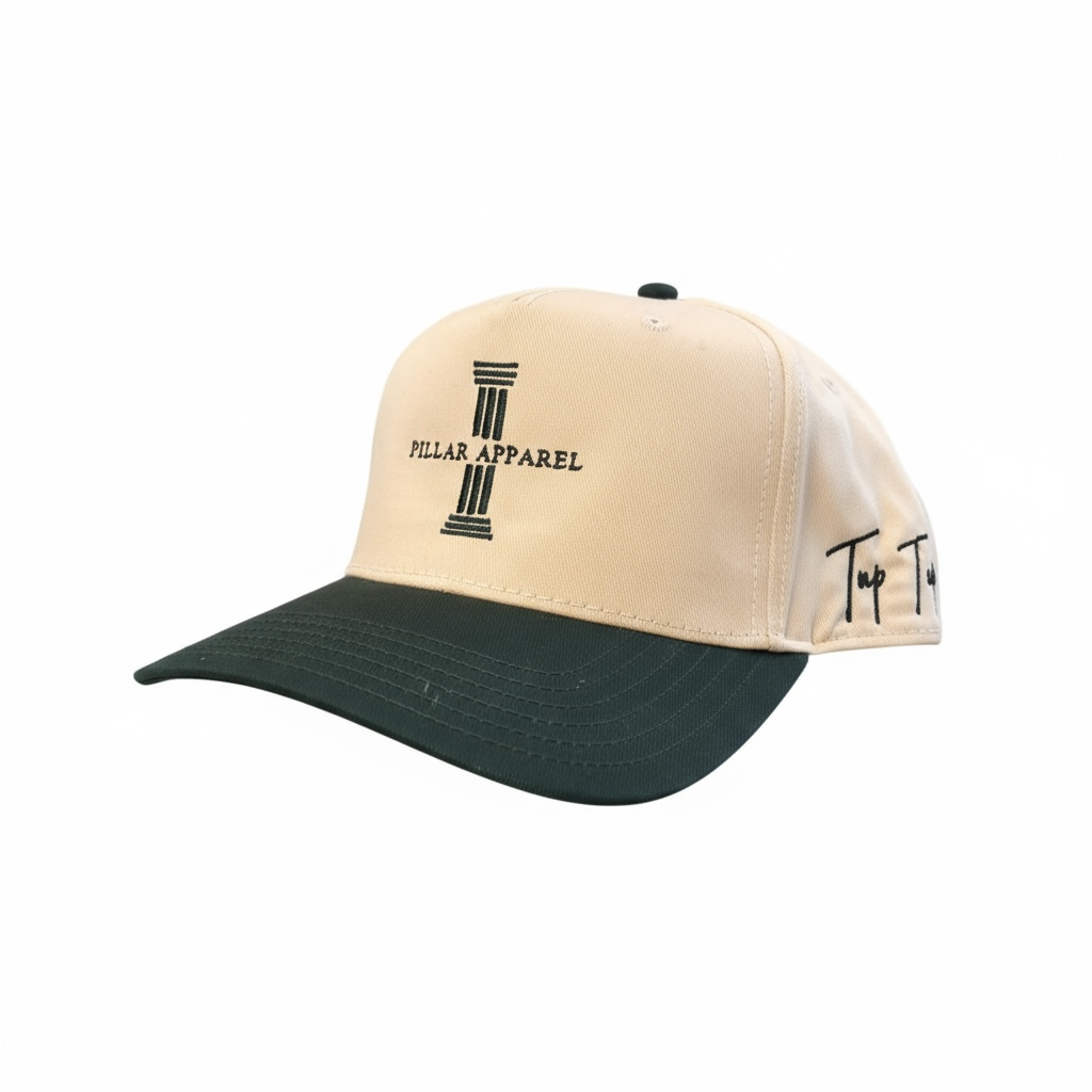 Two-Tone Logo Snapback Cream/Green